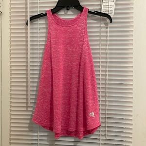 adidas pink heather tank top!